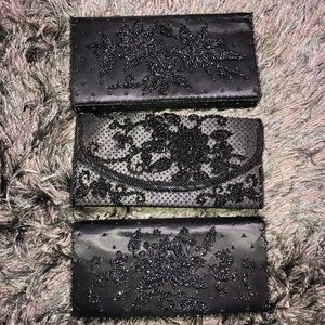 Vintage beaded clutch lot 3 hand made